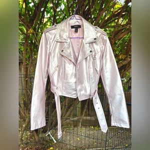 Women Faux Leather Biker Jacket